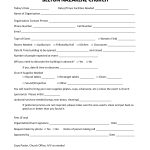 Thumbnail image of event/facilities request form. It is a clickable link which opens the form in another page.
