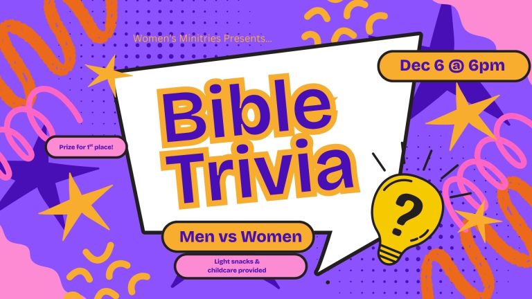 Bible Trivia: Men vs Women